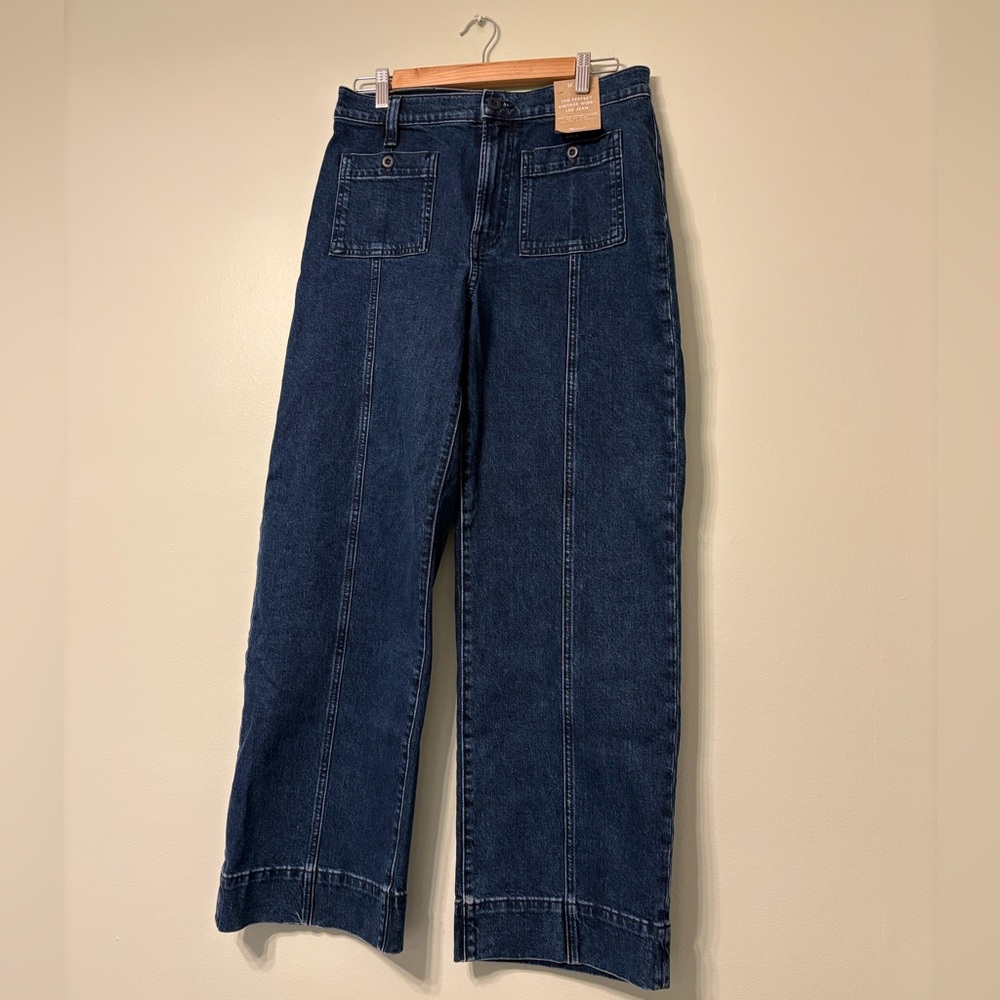 Madewell Dark Denim Wide-Leg Jeans